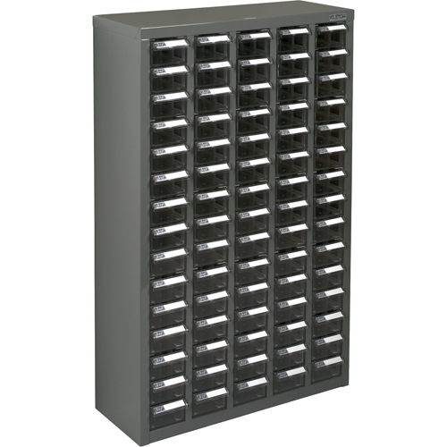 Casiers pour pi&egrave;ces KPC-600, Acier galvanis&eacute;, 75 tiroirs, 23-1/10" x 8-7/10" x 36-9/10", Gris Sidevic Inc.