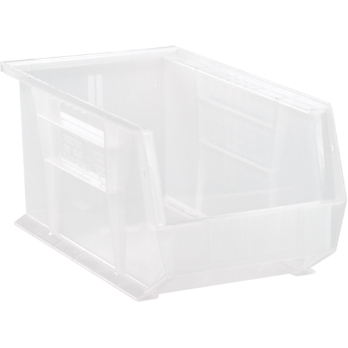 Bac transparent ultra empilable & suspendable, 8-1/4" la, 7" h x 14-3/4" p, Transparent Sidevic Inc.