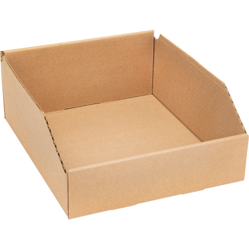 Boîtes profondes en carton ondul&eacute;, 9-3/4" la x 11-1/4" p x 4-1/2" h, Beige Sidevic Inc.