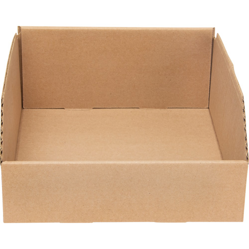 Boîtes profondes en carton ondul&eacute;, 9-3/4" la x 11-1/4" p x 4-1/2" h, Beige Sidevic Inc.