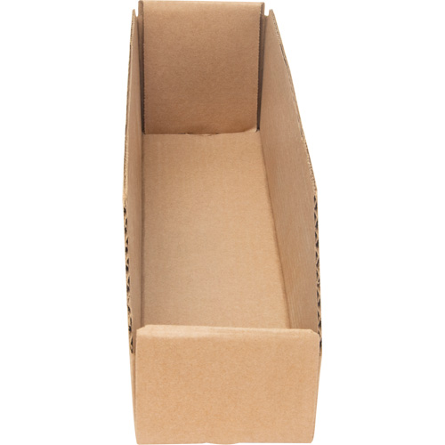 Boîtes profondes en carton ondul&eacute;, 3-3/4" la x 17-1/4" p x 4-1/2" h, Beige Sidevic Inc.