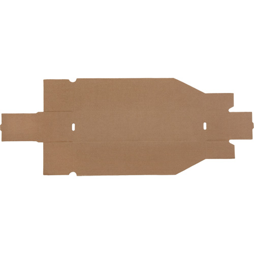 Boîtes profondes en carton ondul&eacute;, 3-3/4" la x 17-1/4" p x 4-1/2" h, Beige Sidevic Inc.