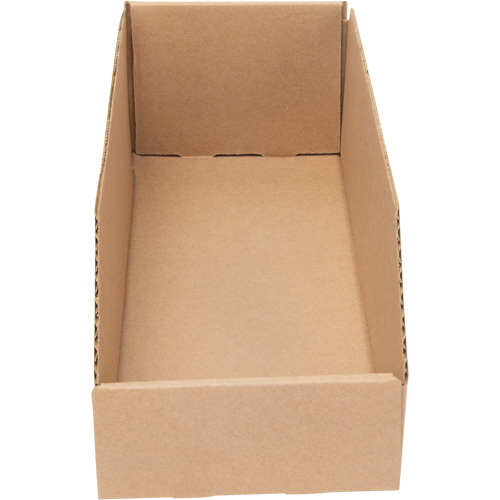 Boîtes profondes en carton ondul&eacute;, 5-3/4" la x 17-1/4" p x 4-1/2" h, Beige Sidevic Inc.