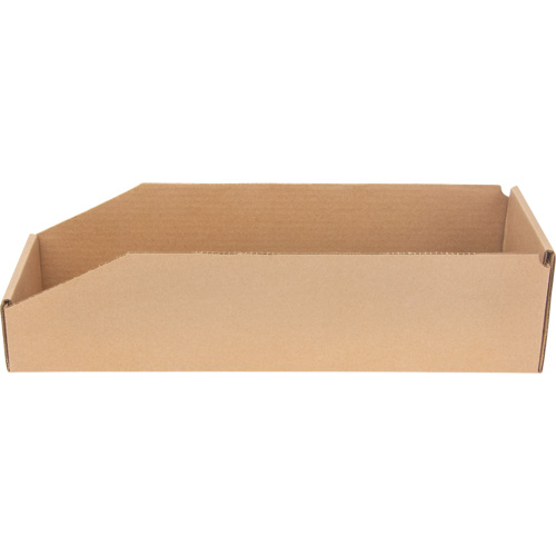 Boîtes profondes en carton ondul&eacute;, 5-3/4" la x 17-1/4" p x 4-1/2" h, Beige Sidevic Inc.