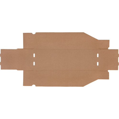 Boîtes profondes en carton ondul&eacute;, 5-3/4" la x 17-1/4" p x 4-1/2" h, Beige Sidevic Inc.