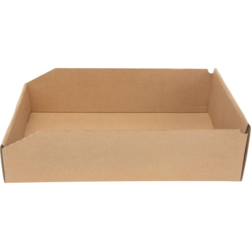 Deep Corrugated Parts Bins, 11-3/4" W x 17-1/4" D x 4-1/2" H, Beige Sidevic Inc.