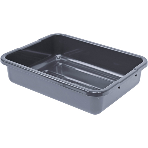 Bac d'entreposage tout usage &agrave; fond rainur&eacute;, 5" ha x 15" p x 21" lo, Plastique, Gris Sidevic Inc.