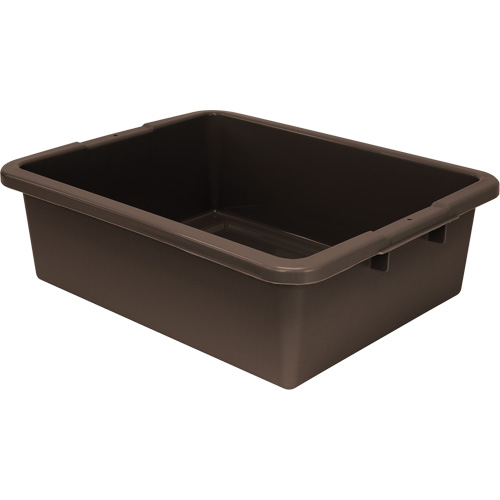 Bac d'entreposage tout usage &agrave; fond rainur&eacute;, 7" ha x 17" p x 22" lo, Plastique, Brun Sidevic Inc.