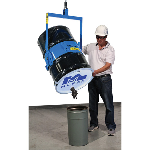 Ensemble de l&egrave;ve-baril manuel inclinable, Baril de 55 gal. US (45 gal. imp.), Capacit&eacute; 800 lb/363 kg Sidevic Inc.