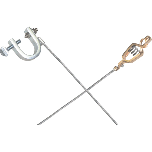 Light-Duty Bonding & Grounding Wire Assemblies - Alligator Clip & Small C-Clamps Sidevic Inc.