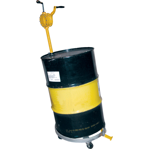 Chariots &agrave; inclinaison pour baril, Acier, Capacit&eacute;e 900 lb, Diam&egrave;tre 23-1/2", Roue en Caoutchouc rigide Sidevic Inc.