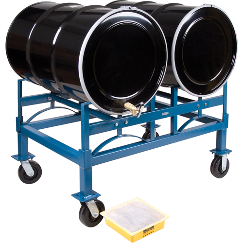 Porte-barils empilables, 2 barils, Capacit&eacute; de 1600 lb, 45-1/2" la x 30" p x 12-1/2" h Sidevic Inc.