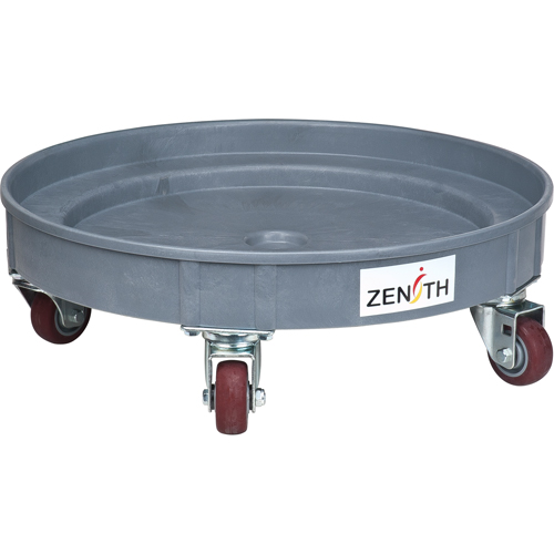 Leak Containment Drum Dolly, 24.25" dia. X 7.625" H, 1.5 US Gal. Spill Cap. Sidevic Inc.