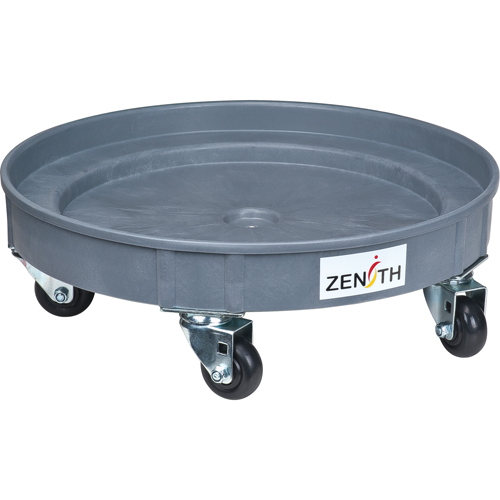 Socle roulant pour baril de confinement des fuites, 24,25" dia. X 7,625" h, Cap. de d&eacute;versement 1,5 gal. US Sidevic Inc.