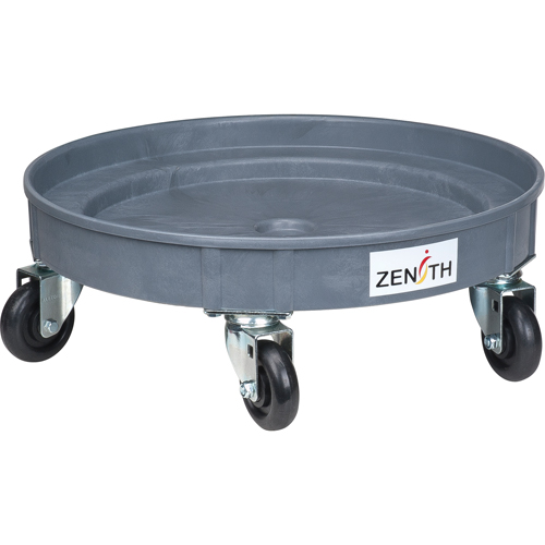 Leak Containment Drum Dolly, 24.25" dia. X 8.625" H, 1.5 US Gal. Spill Cap. Sidevic Inc.