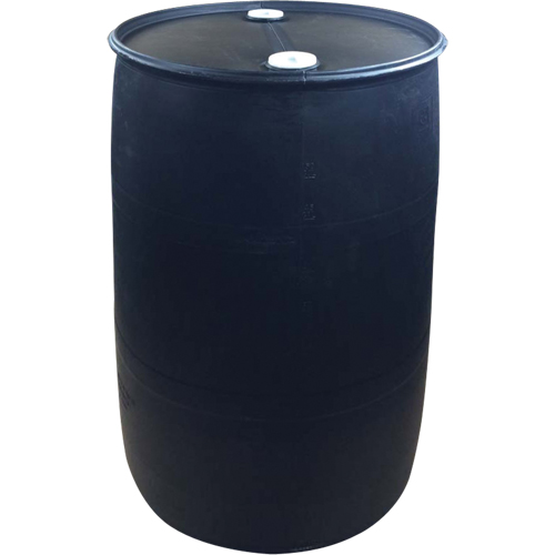 Barils en poly&eacute;thyl&egrave;ne, 55 gal. US (45 gal. imp.), Dessus ferm&eacute;, Noir Sidevic Inc.