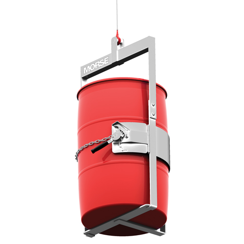 Appareil de levage pour baril en acier inoxydable avec crochet sur le dessous, 30 - 55 gal. US (25 - 45 gal. imp.), Cap. 1000 lb/454 kg Sidevic Inc.
