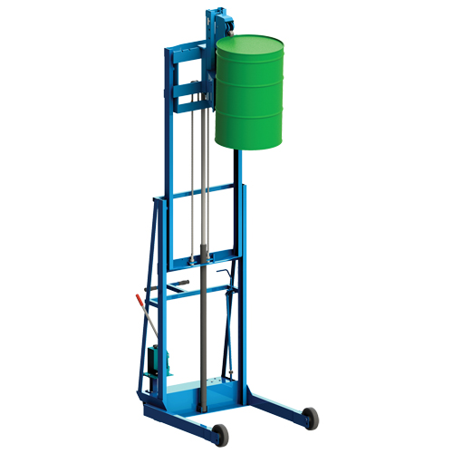Vertical-Lift MORSPEED Drum Stacker, For 30 - 85 US Gal. (25 - 70 Imperial Gal.) Sidevic Inc.