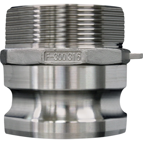Accouplement &agrave; came et rainure, Acier inoxydable, Type F, 4", NPT m&acirc;le, 100 psi Sidevic Inc.