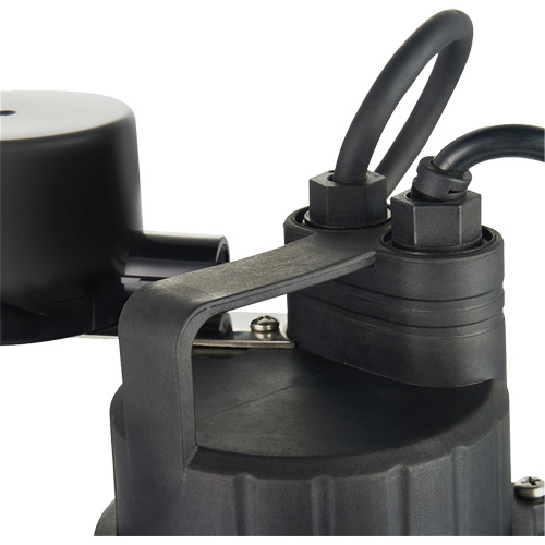 Thermoplastic Submersible Sump Pump, 2560 GPH, 115 V, 4.6 A, 1/3 HP Sidevic Inc.