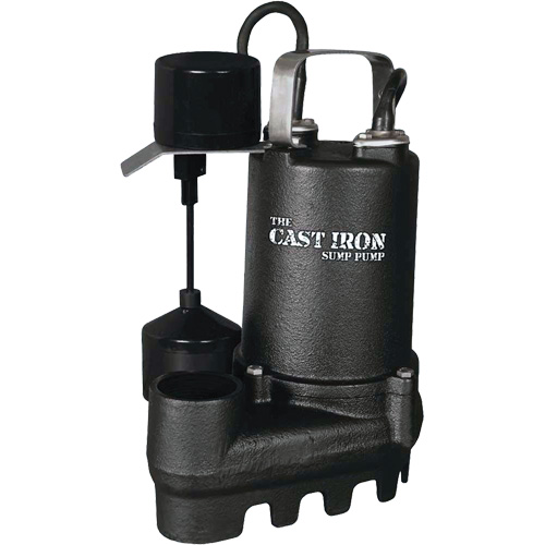 Cast Iron Submersible Sump Pump with Vertical Float Switch, 67 GPM, 33 V, 5 A, 1/3 HP Sidevic Inc.