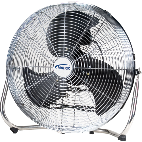 High-Velocity Floor Fan, Commercial, 3 Speed, 18" Diameter Sidevic Inc.