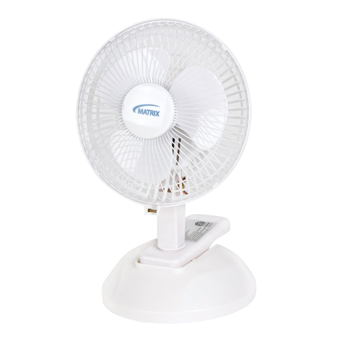 Clip-On & Desk Fan, 6" Diameter, 2 Speeds Sidevic Inc.