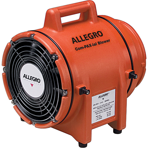 ALLEGRO INDUSTRIES 8" Plastic COM-PAX-IAL Blowers, 1/3 HP, 831 CFM Sidevic Inc.