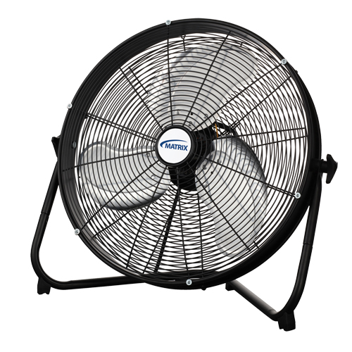 High Velocity Floor Fan, Commercial, 3 Speed, 20" Diameter Sidevic Inc.