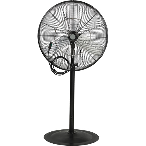 Waterproof Motor Misting & Oscillating Pedestal Fan, Heavy-Duty, 3 Speed, 30" Diameter Sidevic Inc.