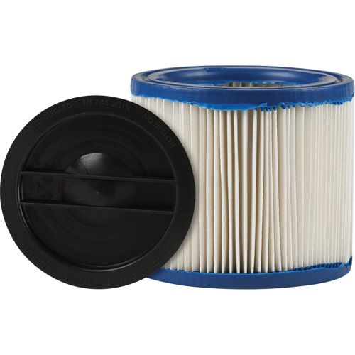 Petit filtre pour aspirateur pour d&eacute;bris secs/humides CleanStream Gore, Cartouche/Hepa, Pour 1 - 6 gal. US Sidevic Inc.