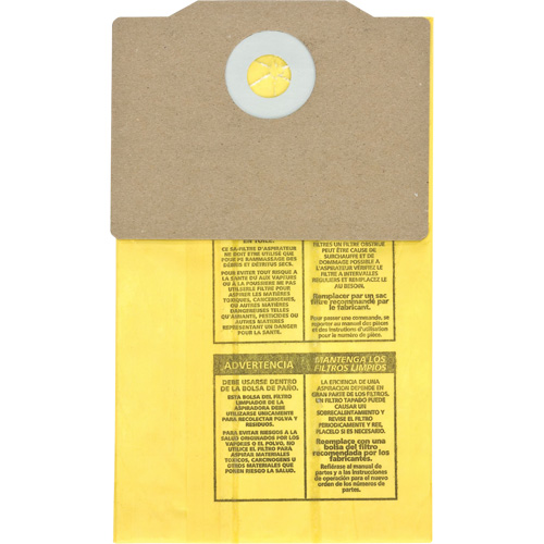 Genuine Back Pack Vacuum Collection Filter Bags, 1.75 US gal. Sidevic Inc.