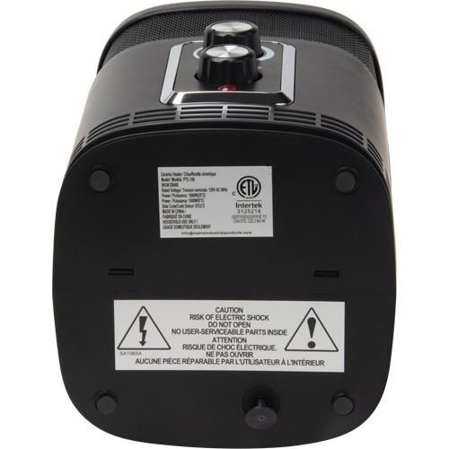 360 Degree Surround Portable Heater, Ceramic, Electric, 5200 BTU/H Sidevic Inc.