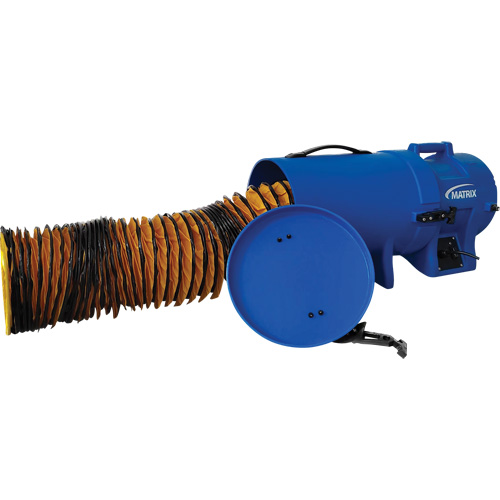 8" Air Blower with 25' Ducting & Canister, 1/4 HP, 816 CFM Sidevic Inc.