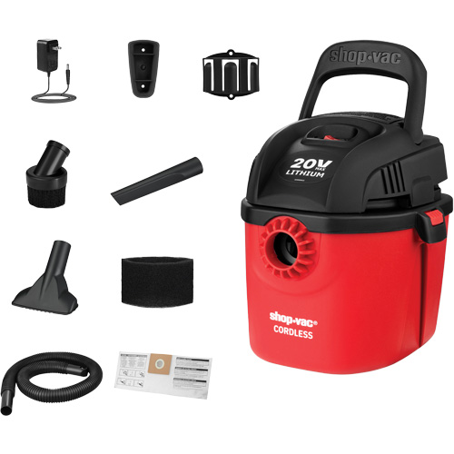 Cordless Wet/Dry Vacuum, 20 V, 1 gal. Capacity Sidevic Inc.
