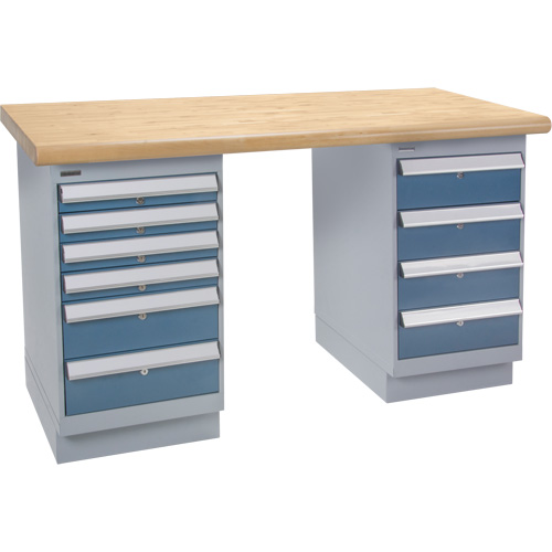Heavy-Duty Workbench, Dual Drawers, 1500 lbs. Cap., 72" W x 30" D, 34" H Sidevic Inc.