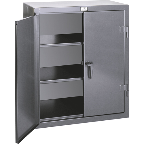 Counter Top Storage Cabinets, Steel, 2 Shelves, 36" H x 24" W x 20" D, Grey Sidevic Inc.