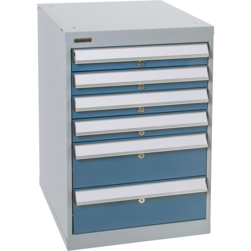 Six-Drawer Pedestal Workbench, 18" W x 21" D x 28" H Sidevic Inc.