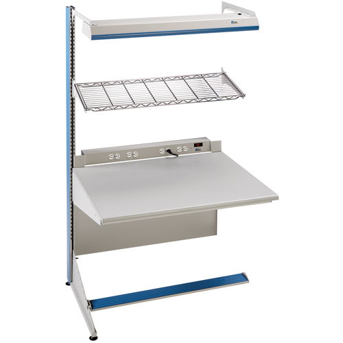 Arlink Preconfigured Workstation, 48" W x 28" D x 84" H, Single Sided Add-On Sidevic Inc.