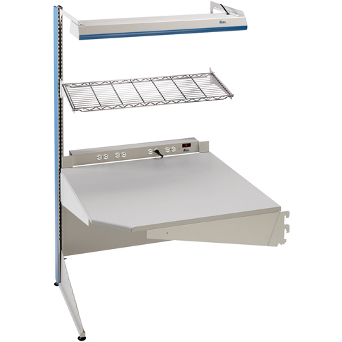 Arlink Preconfigured Workstation, 36" W x 28" D x 84" H, Single Sided Corner Add-On Sidevic Inc.