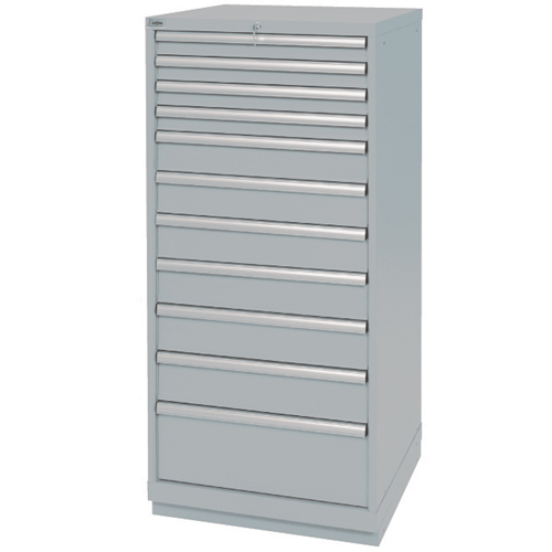 Armoires de rangement avec tiroirs, 11 tiroirs, 28-1/4" la x 28-1/2" p x 59-1/2" h, Gris Sidevic Inc.
