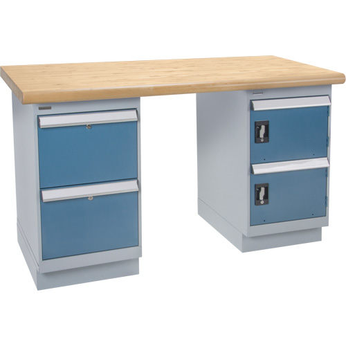 Heavy-Duty Workbench, Door & Drawers, 1500 lbs. Cap., 60" W x 36" D, 34" H Sidevic Inc.
