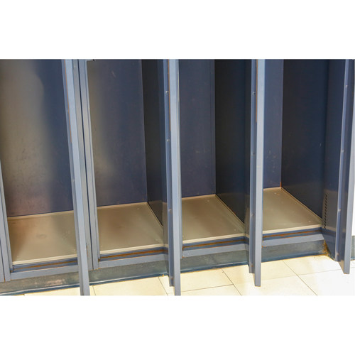 Fond de casier, Convient aux casiers 12" x 18", Gris p&acirc;le, Plastique Sidevic Inc.