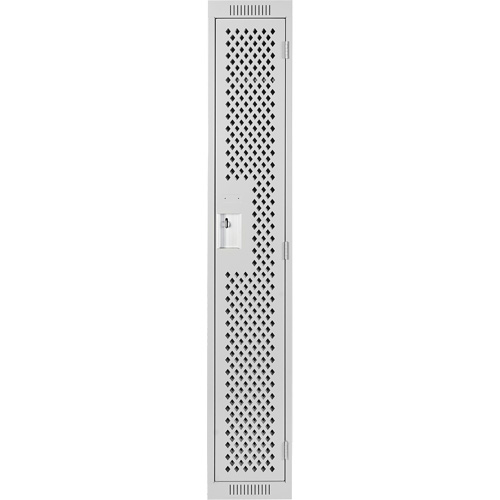 Casiers Clean Line, 12" x 15" x 72", Acier, Gris, Rivet (assembl&eacute;), Perfor&eacute; Sidevic Inc.