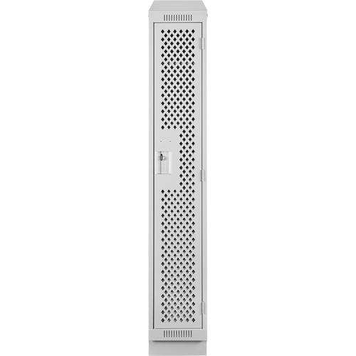 Casiers Clean Line, 12" x 15" x 82", Acier, Gris, Rivet (assembl&eacute;), Perfor&eacute; Sidevic Inc.