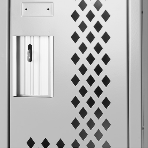 Casiers Clean Line, 12" x 15" x 72", Acier, Gris, Rivet (assembl&eacute;), Perfor&eacute; Sidevic Inc.