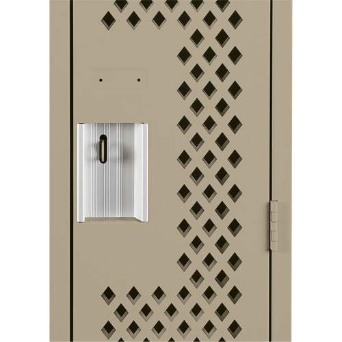 Clean Line Lockers, 12" x 15" x 72", Steel, Beige, Rivet (Assembled), Perforated Sidevic Inc.