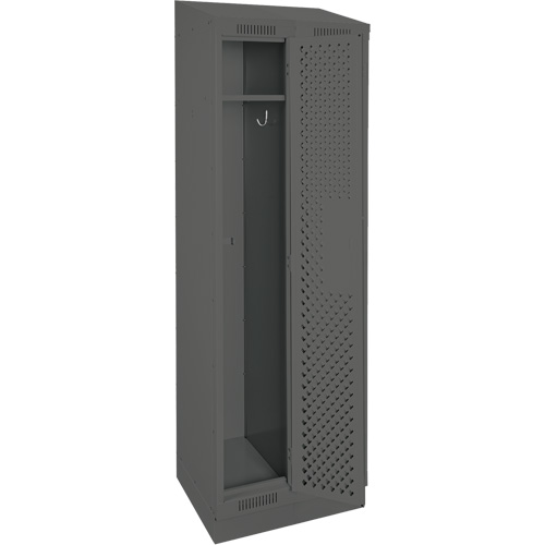 Casiers Clean Line, Bloc de 2, 24" x 18" x 82", Acier, Charbon, Rivet (assembl&eacute;), Perfor&eacute; Sidevic Inc.