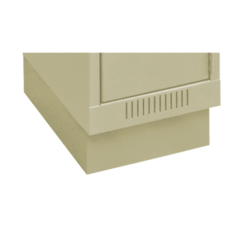 Clean Line Economy Lockers Recessed Base, 1 Banks, 4" H x 12" W x 18" D, Beige, Steel Sidevic Inc.