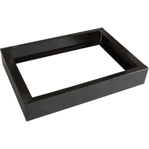 Base encastr&eacute;e pour casiers robustes enti&egrave;rement soud&eacute;e Concorde, 2 Blocs, 4" lo x 24" la x 17" p, Noir, Acier Sidevic Inc.